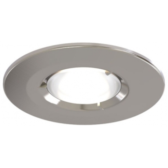 GU10 Fire Rated Downlight 50W Satin Chrome