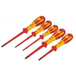 CK VDE Screwdriver Set of 5 Slotted/PZ