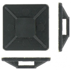 25mm Black Cable Tie Base (pack of 100)