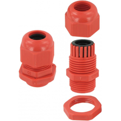 20mm Nylon Gland Red 6-12 Standard