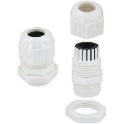 20mm Nylon Gland White 6-12 Standard