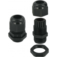 25mm Nylon Gland Black 13-18