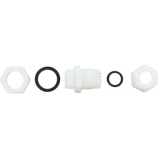 20mm Nylon Gland White 10-14 Large