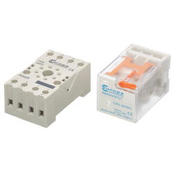 Relay Base 8 Pin Socket W/Rising Clamp Terminals