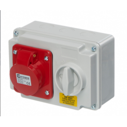 16A 5 Pin Sw/Int Socket IP44 415V Red