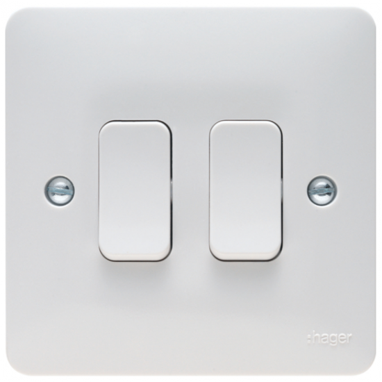 Hager 2G 2W Switch