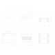 41 x 41mm PVC White End Cap