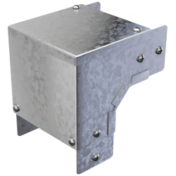 100 x 100mm Cable Trunking External Lid Bend
