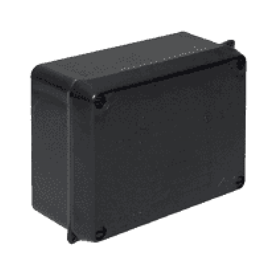 165 x 145 x 84mm PVC Adaptable Box Black